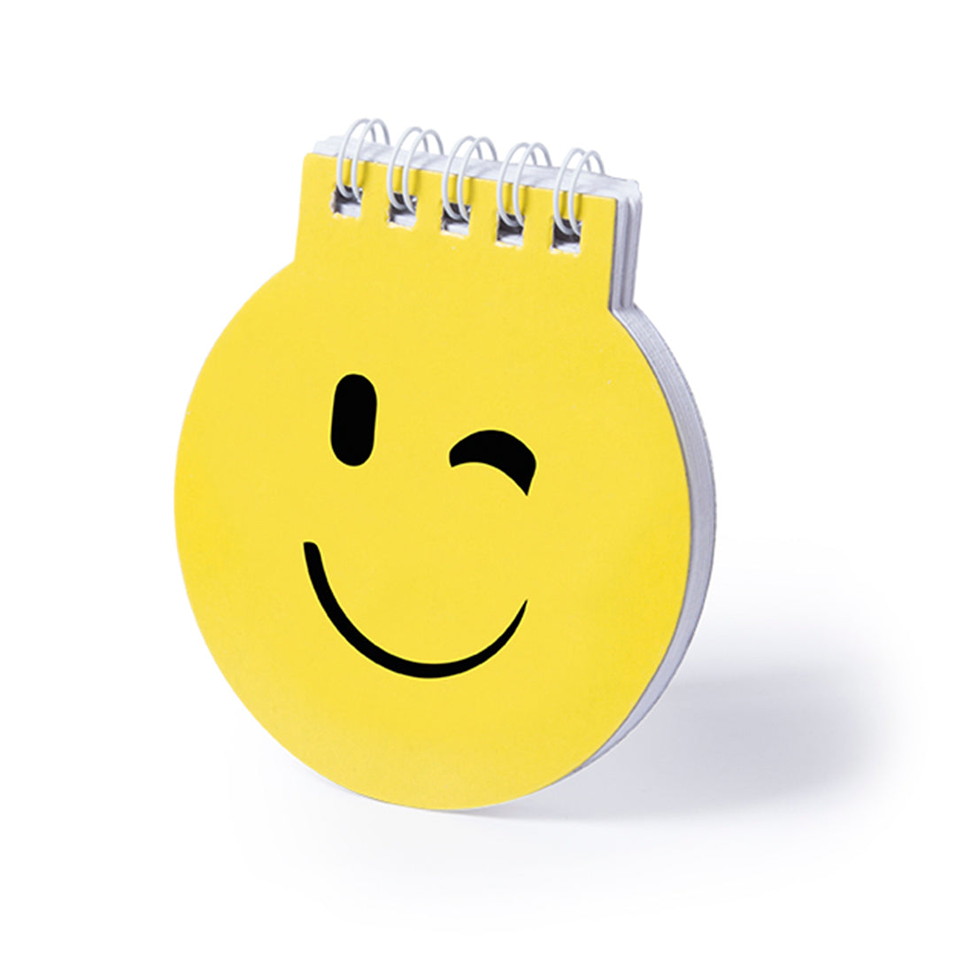 Libreta Amarela com Designs Emoji Divertidos