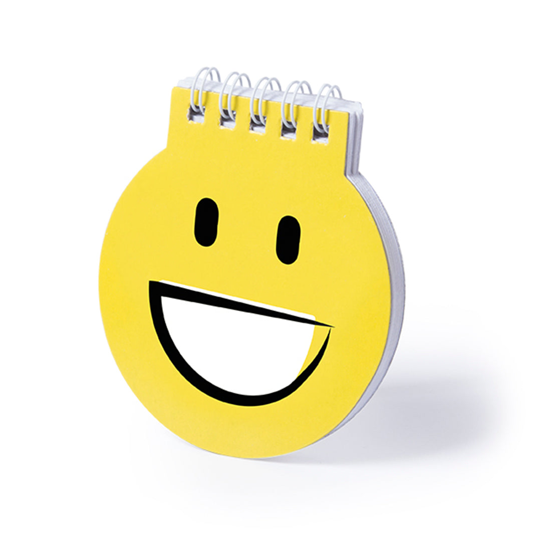 Libreta Amarela com Designs Emoji Divertidos