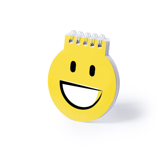 Libreta Amarela com Designs Emoji Divertidos