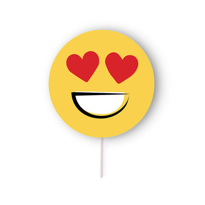 Pai Pai Selfie Emoji Amarelo Divertido