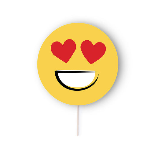 Pai Pai Selfie Emoji Amarelo Divertido