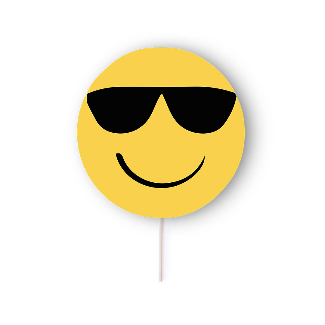Pai Pai Selfie Emoji Amarelo Divertido