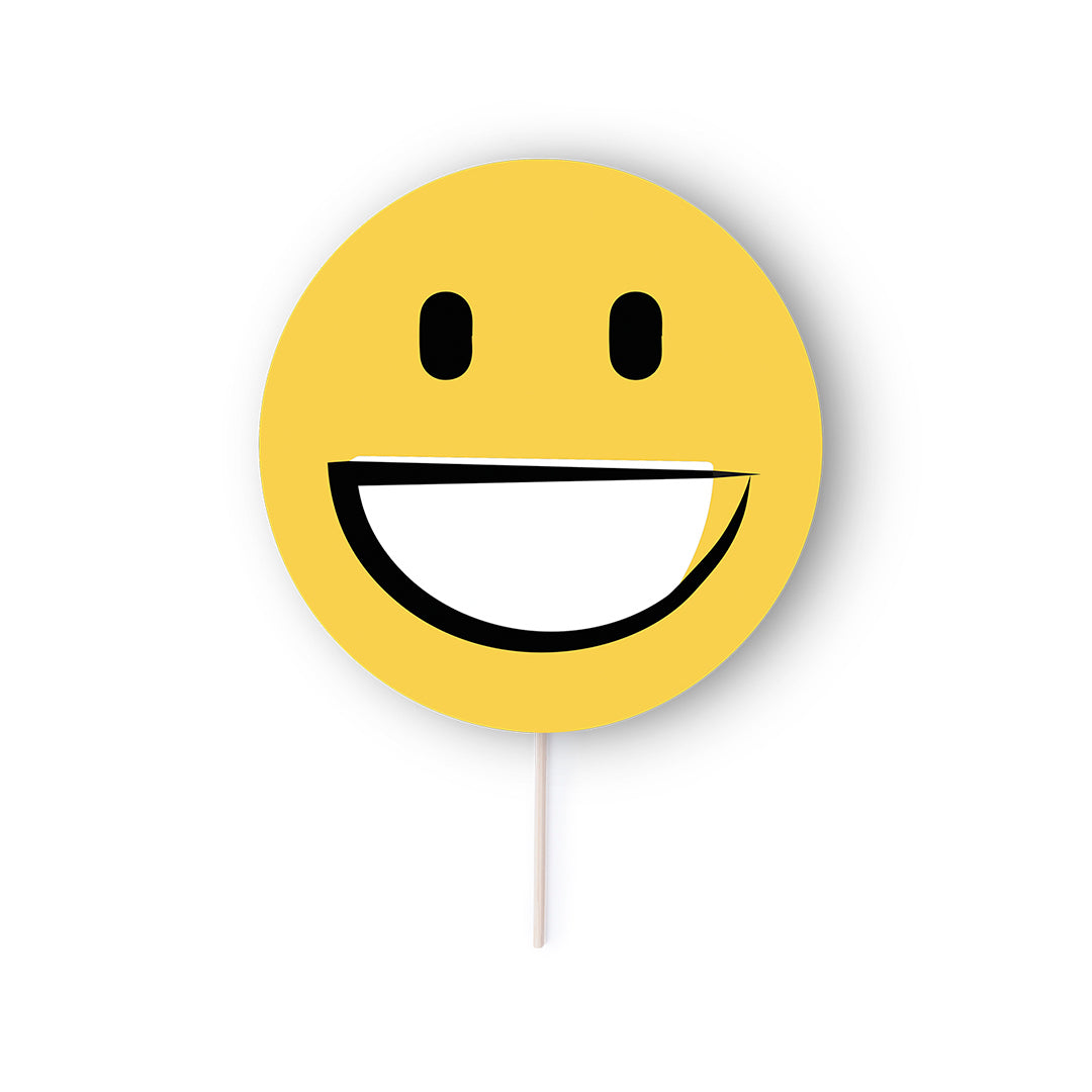 Pai Pai Selfie Emoji Amarelo Divertido