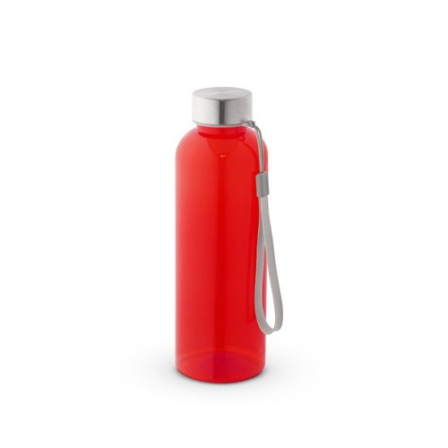Garrafa em PET 100% reciclado com tampa em aço inoxidável 600 mL