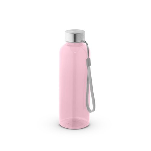 Garrafa em PET 100% reciclado com tampa em aço inoxidável 600 mL