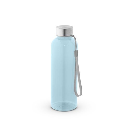 Garrafa em PET 100% reciclado com tampa em aço inoxidável 600 mL