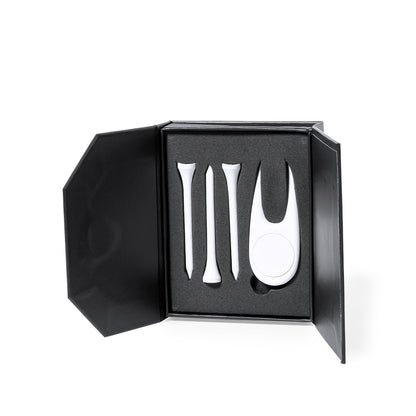 Set de Golfe Elegante com 4 Acessórios Brancos