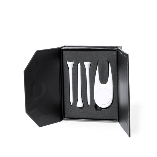 Set de Golfe Elegante com 4 Acessórios Brancos