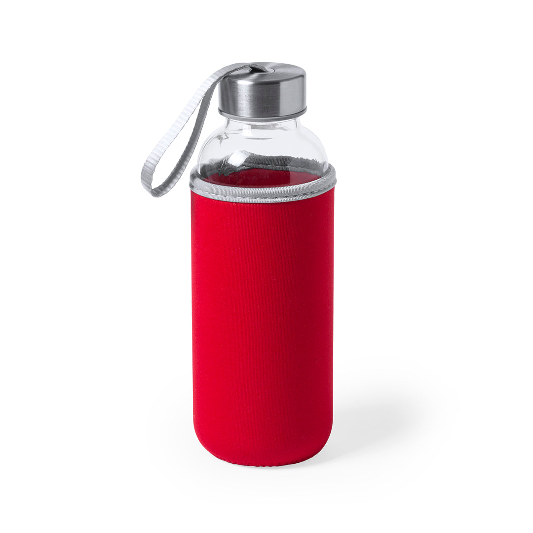 Bidão de Vidro Dokath 420 ml com Funda Colorida
