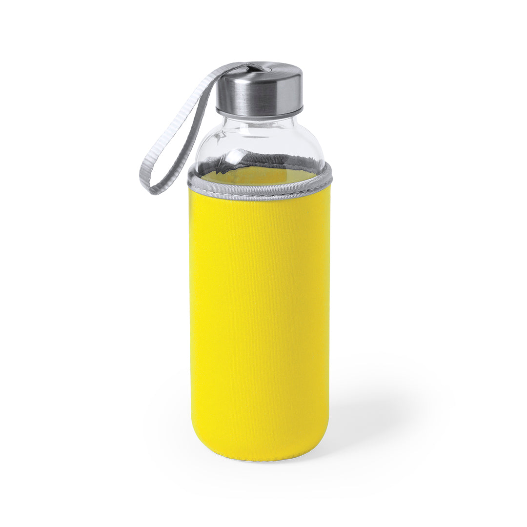 Bidão de Vidro Dokath 420 ml com Funda Colorida