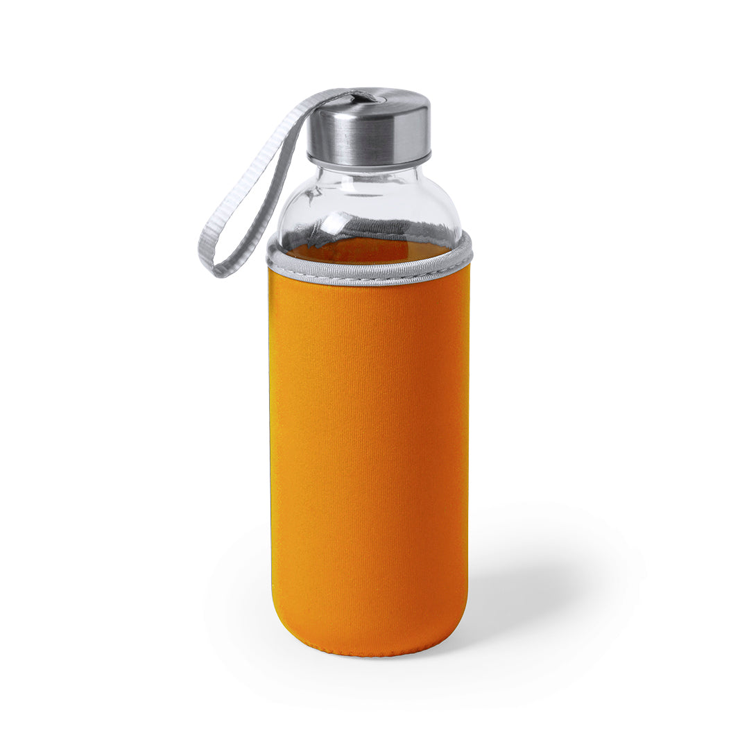 Bidão de Vidro Dokath 420 ml com Funda Colorida