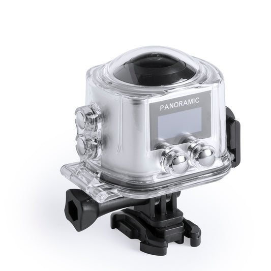 Câmara Desportiva 360° HD Compacta e Resistente