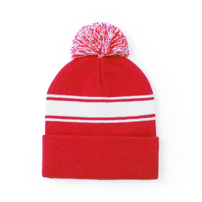 Gorro Baikof Suave e Colorido com Pom Pom Bicolor