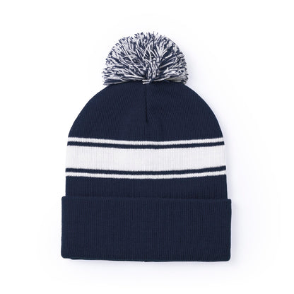 Gorro Baikof Suave e Colorido com Pom Pom Bicolor
