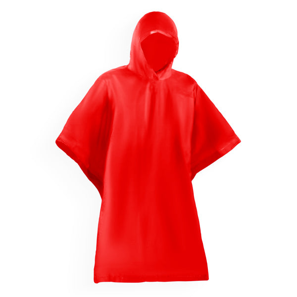 Capa de Chuva em Poliéster Amarelo com Capuz