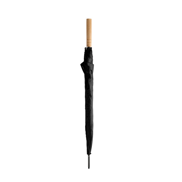 Guarda-Chuva Automático de Poliéster com Punho de Madeira