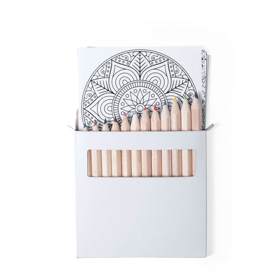 Set Mandala Boltex com Lápis e Láminas para Colorir