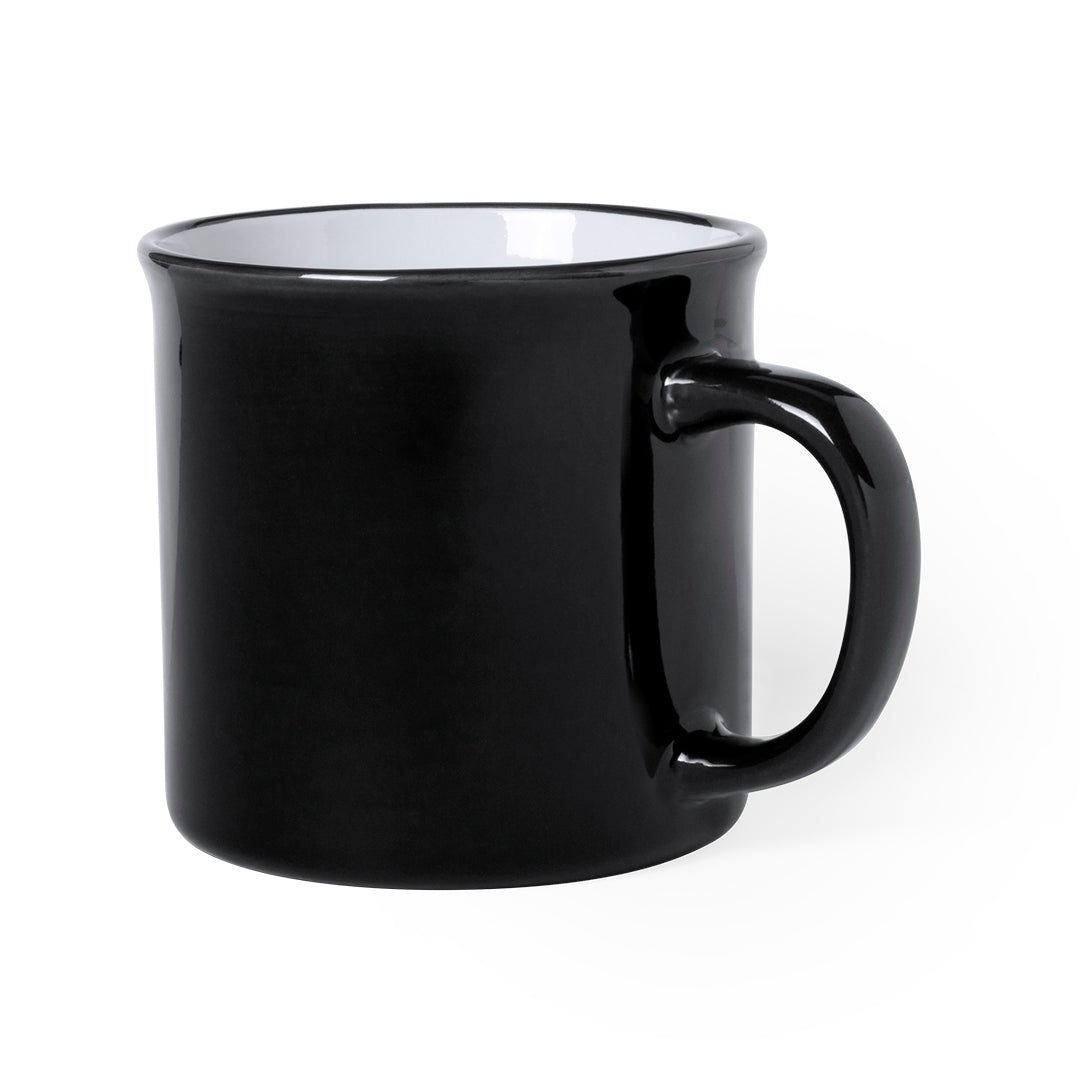 Caneca Vintage de Cerâmica 300ml - Design Colorido