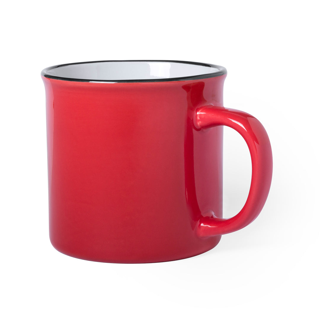 Caneca Vintage de Cerâmica 300ml - Design Colorido