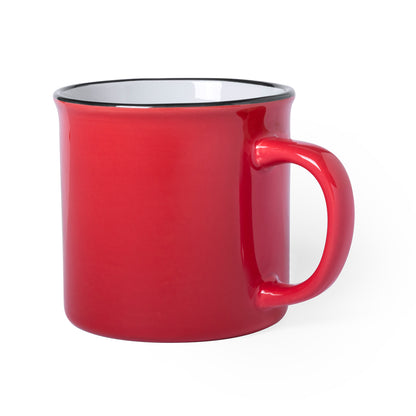 Caneca Vintage de Cerâmica 300ml - Design Colorido