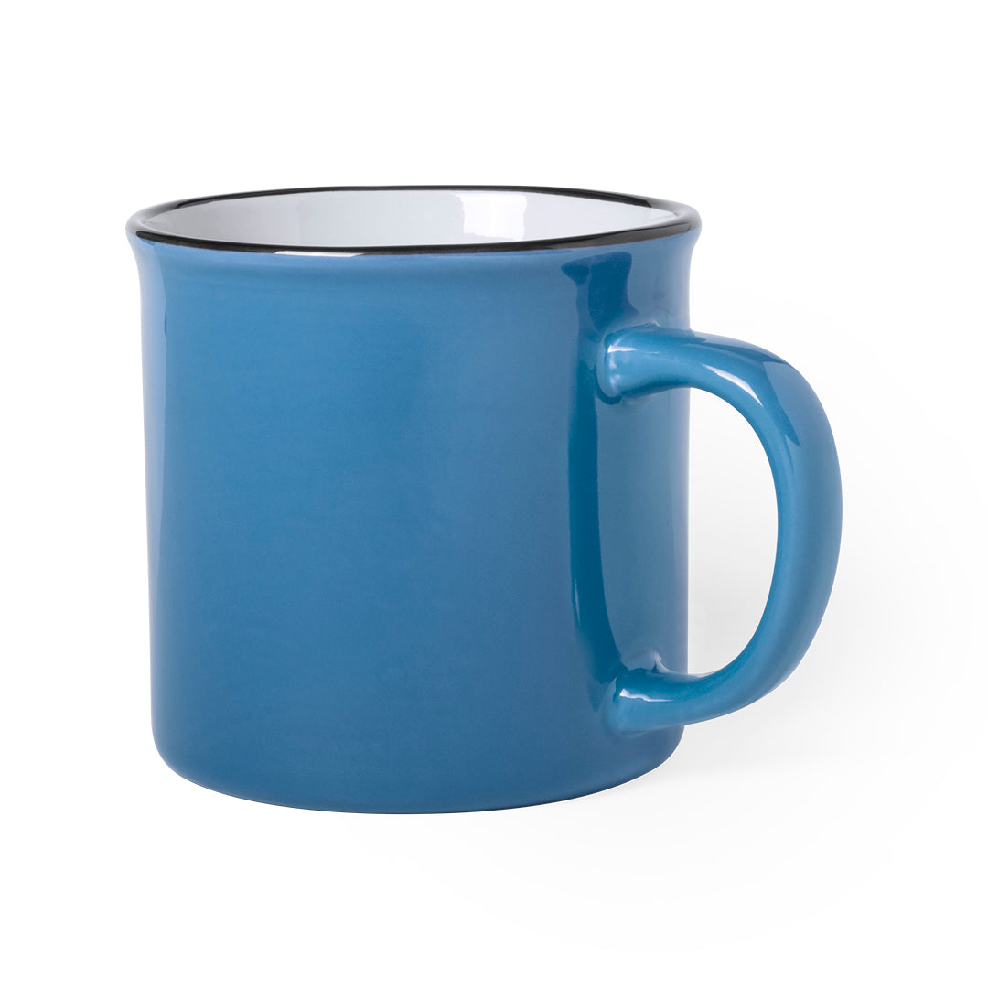 Caneca Vintage de Cerâmica 300ml - Design Colorido