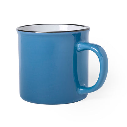 Caneca Vintage de Cerâmica 300ml - Design Colorido