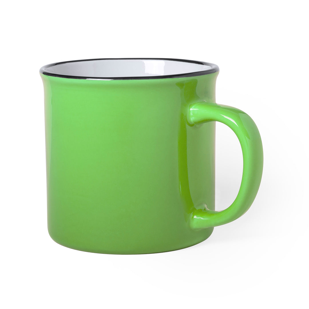 Caneca Vintage de Cerâmica 300ml - Design Colorido