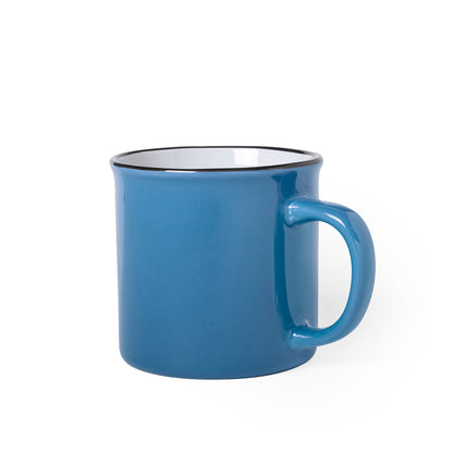 Caneca Vintage de Cerâmica 300ml - Design Colorido