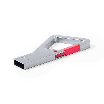 Memória USB 8GB com Mosquetão Metálico Colorido