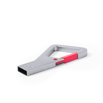 Memória USB 8GB com Mosquetão Metálico Colorido