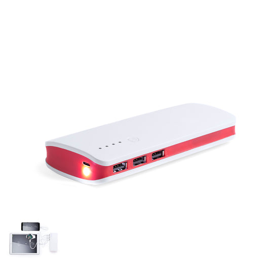 Power Bank Kaprin 10.000 mAh com 3 USBs