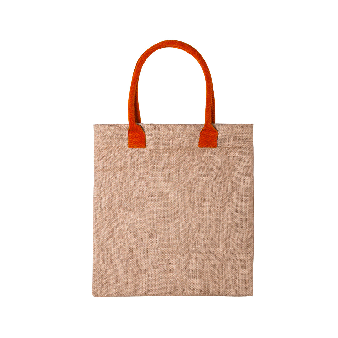 Bolsa de juta com asas de algodão coloridas e resistentes