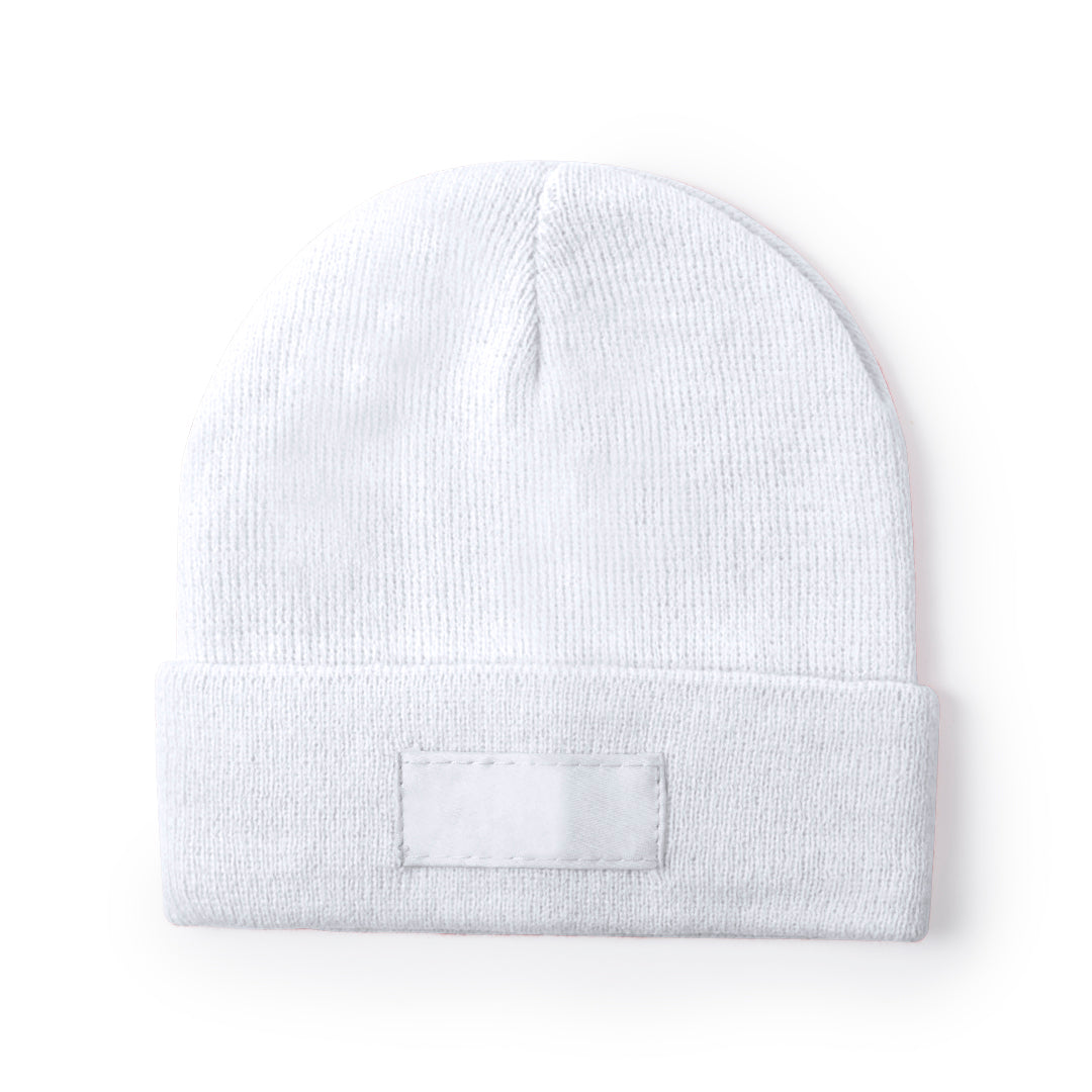 Gorro de Malha Suave e Quente com Banda Personalizável
