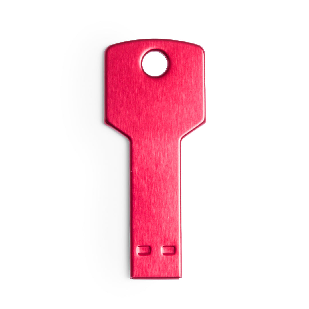 Pen USB 16GB em Forma de Chave com Estojo Metálico