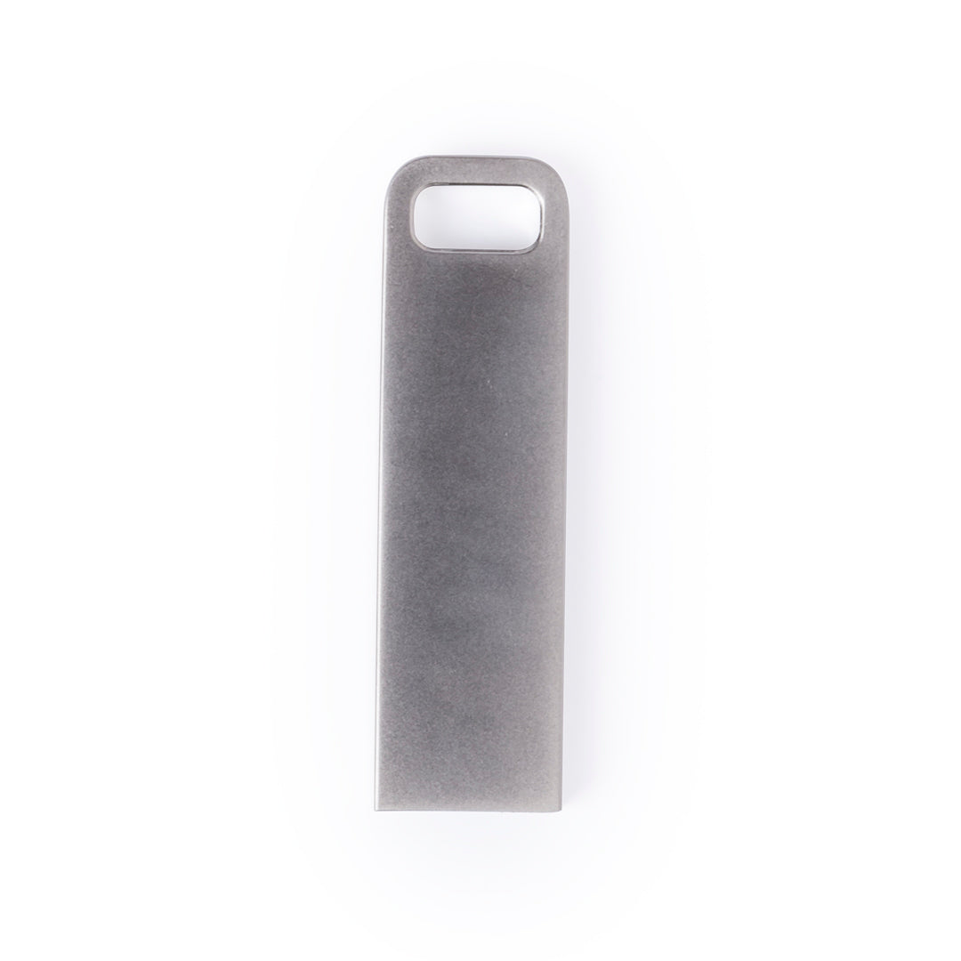Pen USB 16GB Metalizado Minimalista para Llavero