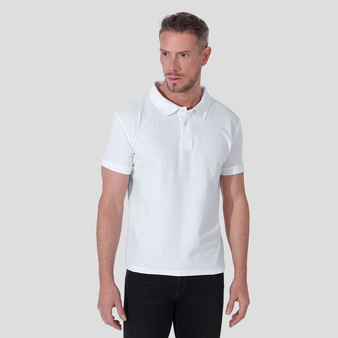 Polo Piqué Branco 100% Algodão - Conforto e Qualidade