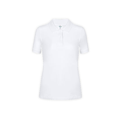 Polo Mulher Branco Algodão 180g/m² - Conforto e Estilo