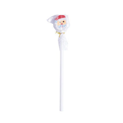 Lápis de Madeira Natal Branco Brilhante