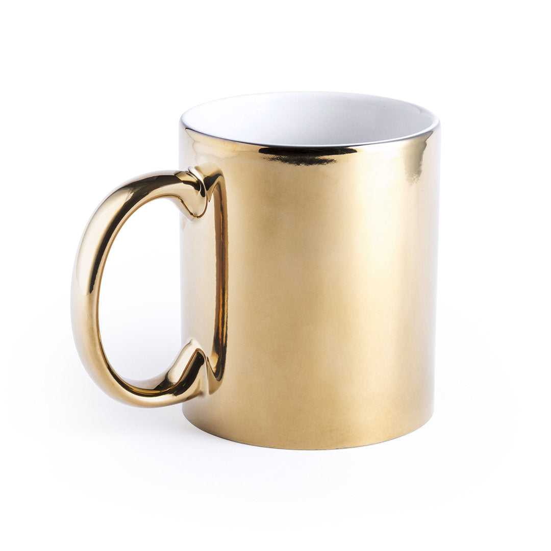 Caneca Cerâmica Metalizada 350ml Personalizável