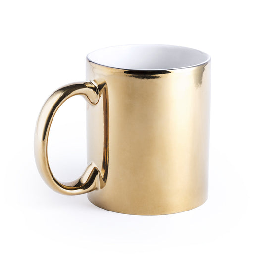 Caneca Cerâmica Metalizada 350ml Personalizável