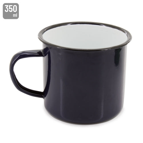 Caneca Metálica Esmaltada Retro 350ml