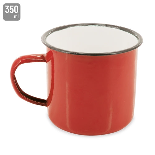Caneca Metálica Esmaltada Retro 350ml