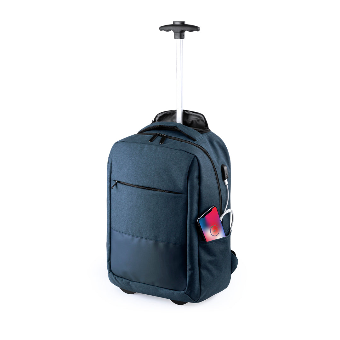 Mochila Trolley com Conexão USB e Acolchoado