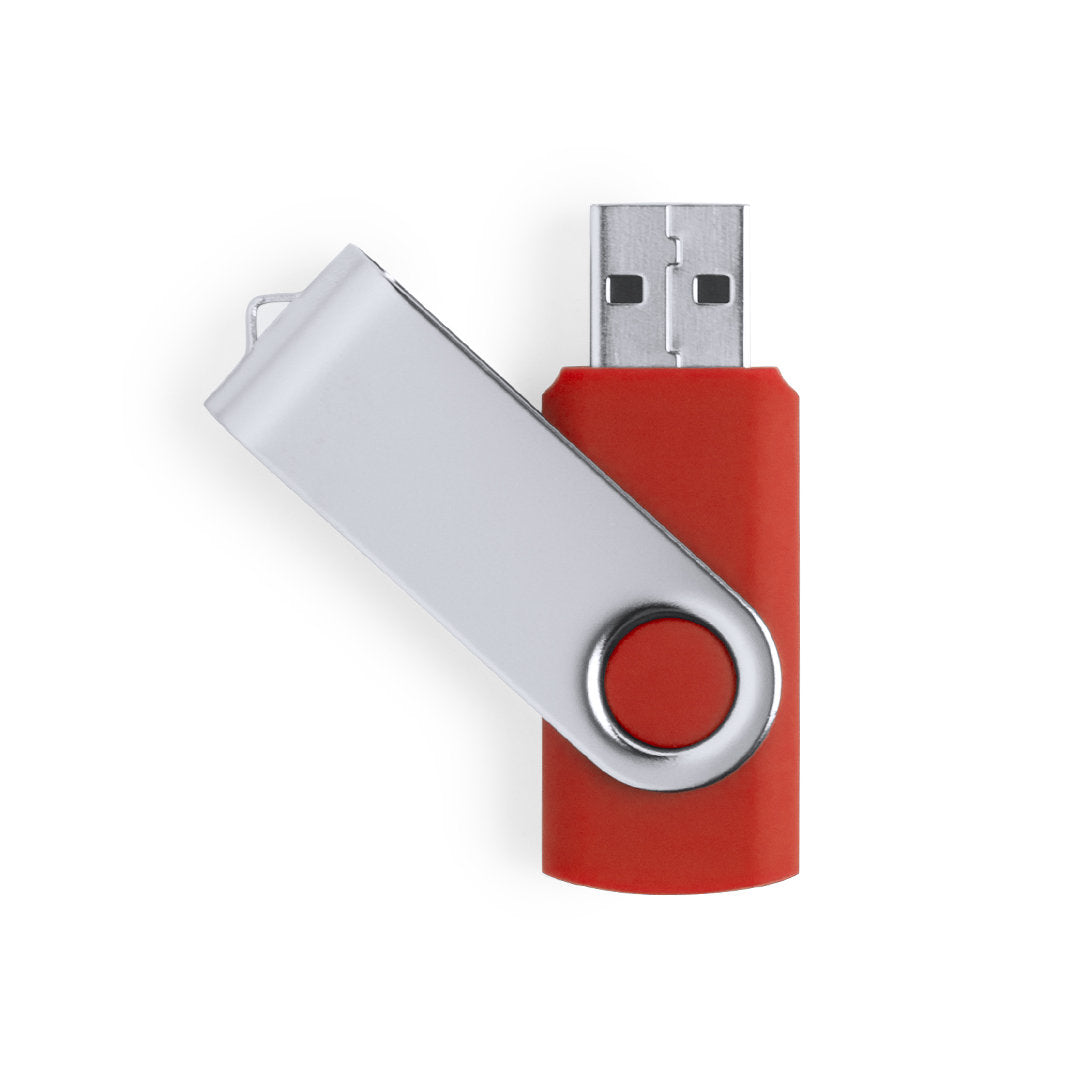 Pen USB 32GB com Mecanismo Giratório e Clip Metálico