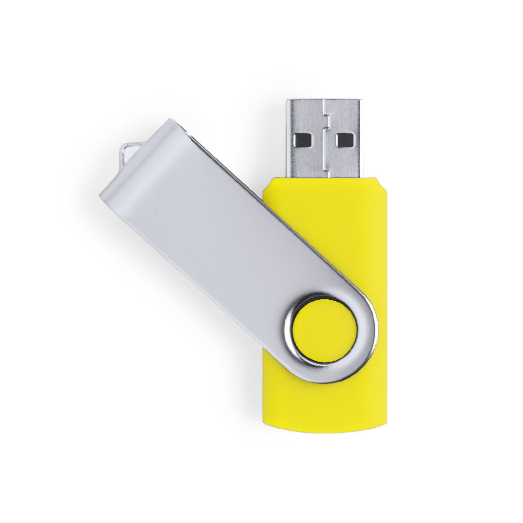 Pen USB 32GB com Mecanismo Giratório e Clip Metálico