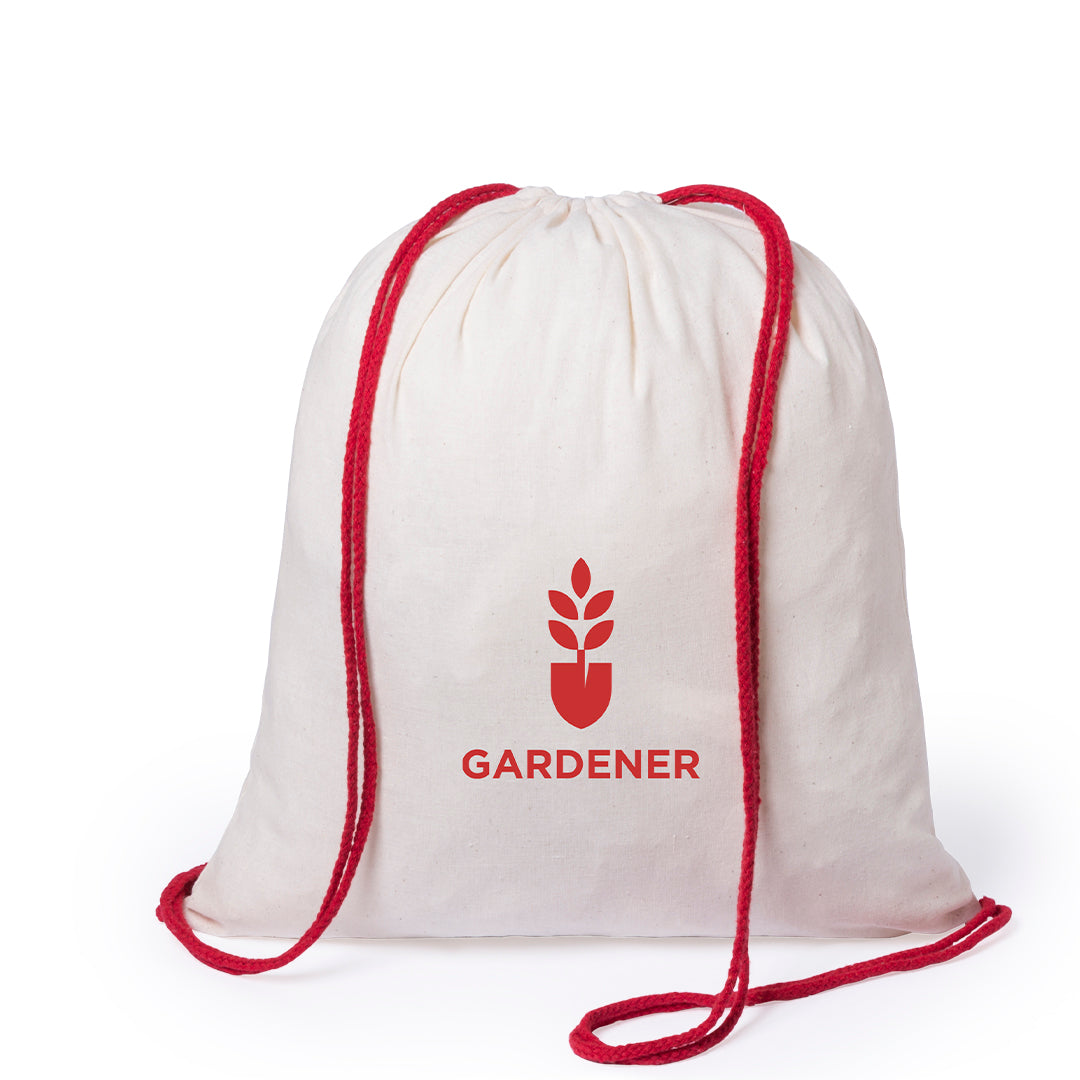 Mochila de Cordões Nature em Algodão Natural