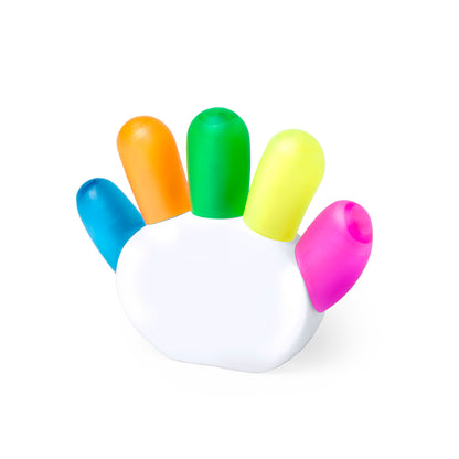 Set de Marcadores Fluorescentes com Suporte Branco