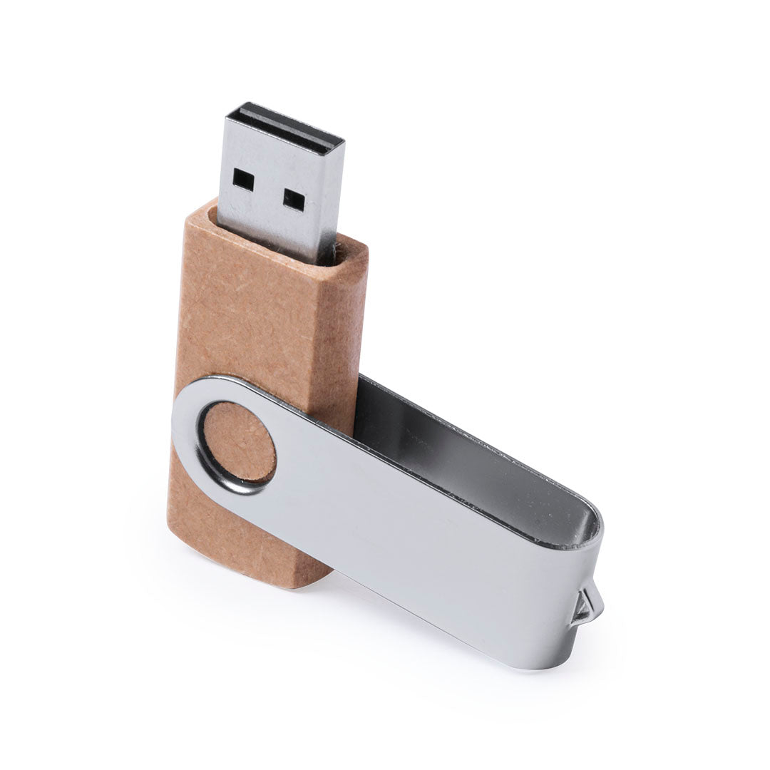 Pen USB Giratório 16GB com Corpo em Cartão Reciclado