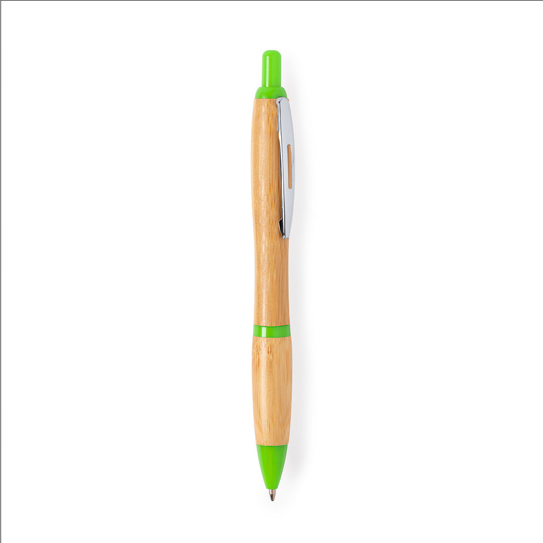 Caneta de Bambú com Mecanismo de Flexão