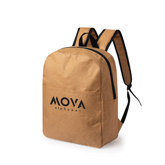 Mochila Resistente em Papel Laminado com Bolsos Espaçosos